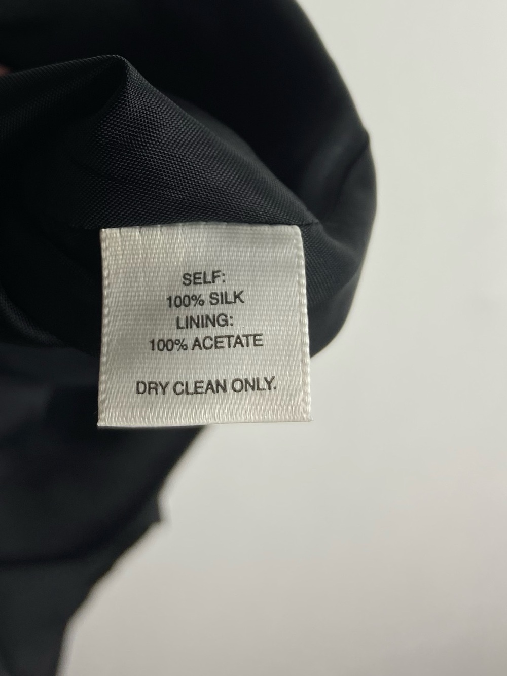 WHBM 100% Silk Tie Shoulder Bow A-Line Dress Sz 0 Old money Cocktail Black - Picture 11 of 11